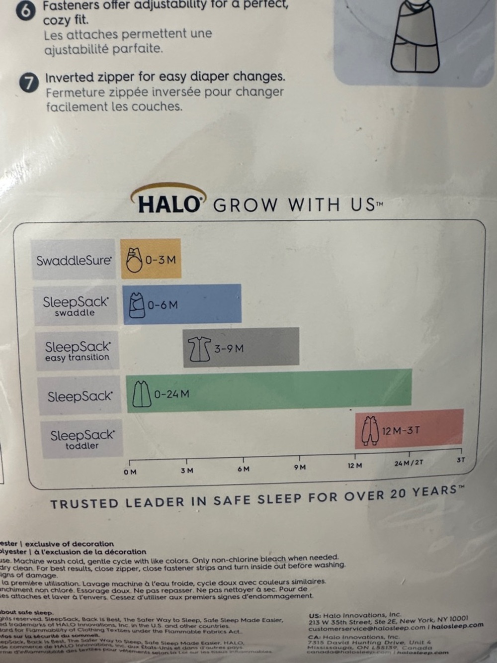 🌲 Halo SleepSack Swaddle Newborn (fits 0-3 months) - Picture 7 of 9